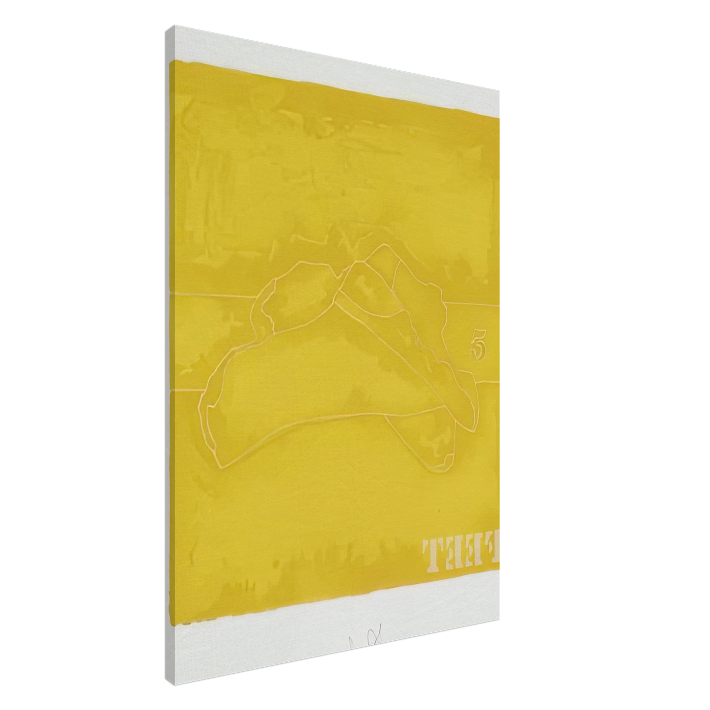 Jasper Johns - FEET 1974 Canvas - 20x30 cm / 8x12 inches-canvas