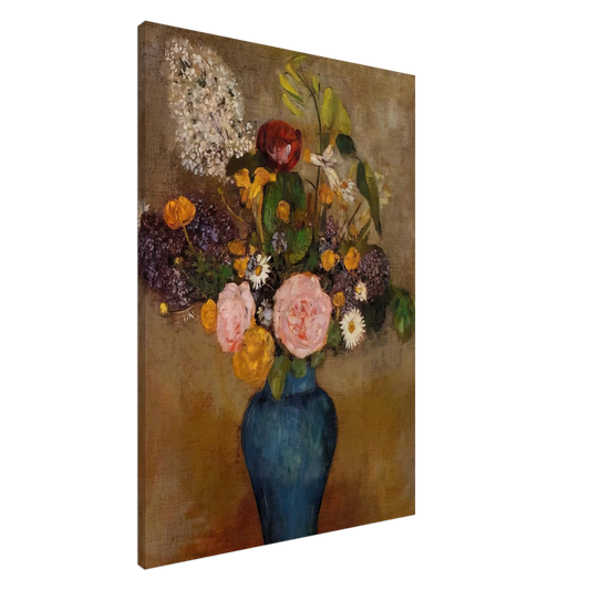 Odilon Redon - VASE OF FLOWERS 10 Canvas - 20x30 cm / 8x12 inches-canvas