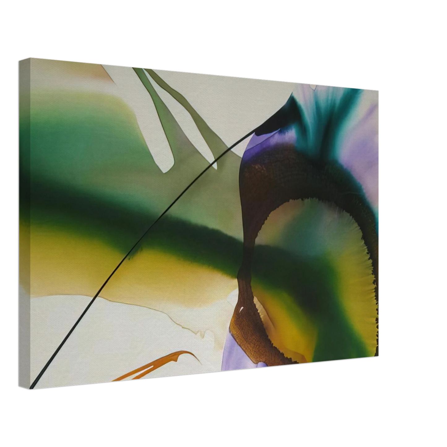 Paul Jenkins - Phenomena Amber Sight Canvas - 40x60 cm / 16x24 inches-canvas