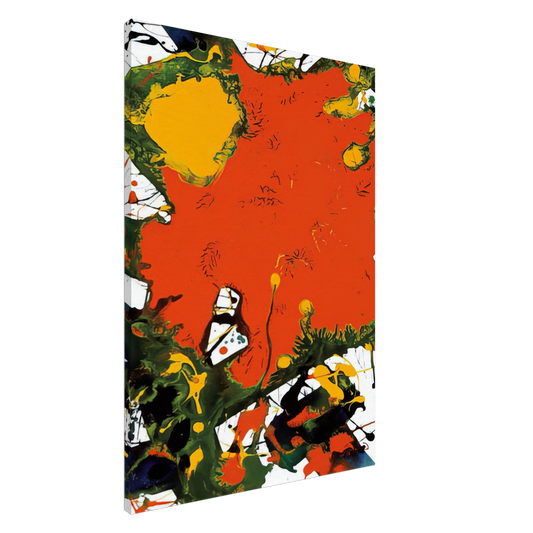Sam Francis - Untitled  SFP94-127  SFF 1797  Canvas - 20x30 cm / 8x12 inches-canvas