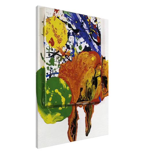 Sam Francis - Untitled  SFP89-105  Canvas - 20x30 cm / 8x12 inches-canvas