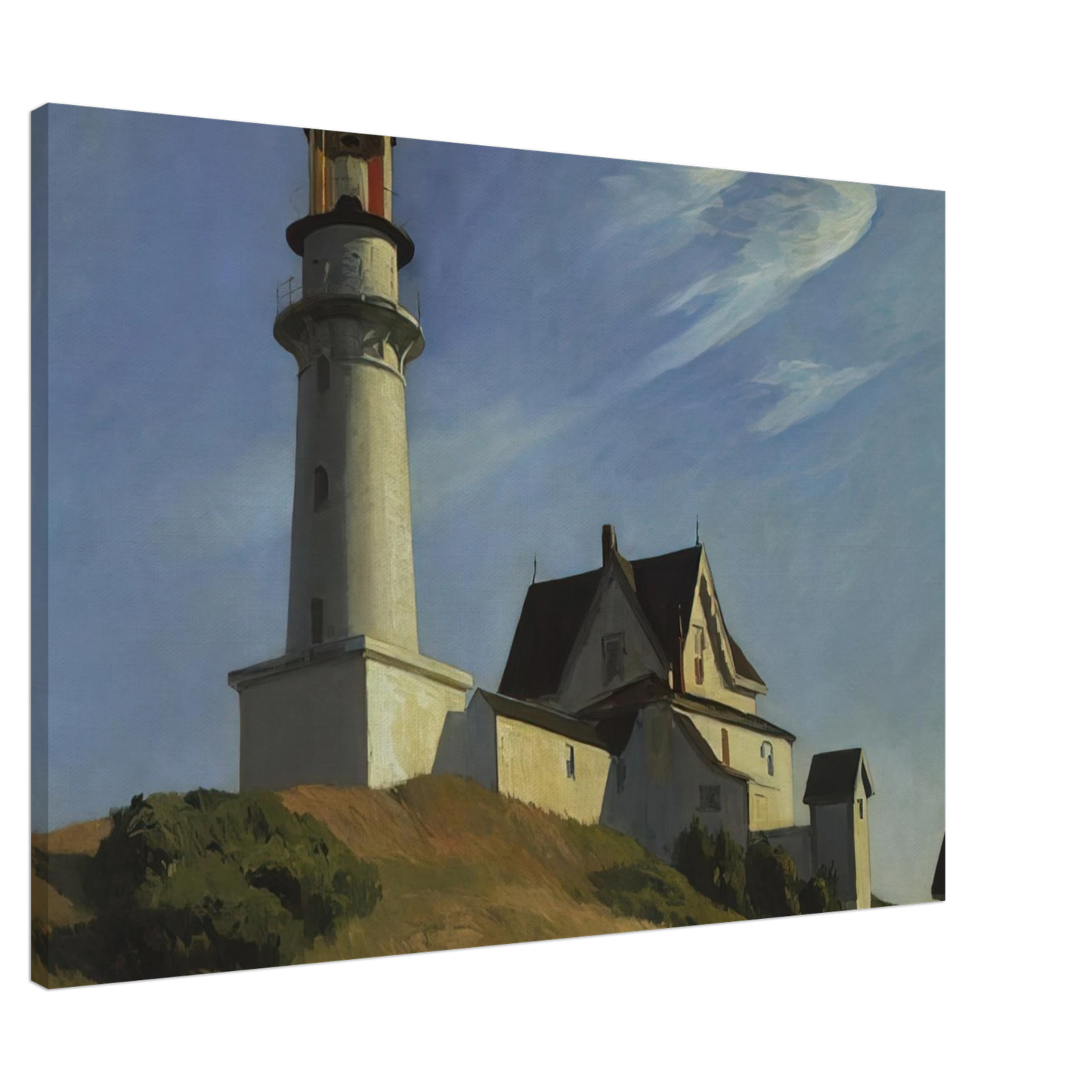 Edward Hopper - Lighthouse at Two Lights Canvas - 20x30 cm / 8x12 inches-canvas