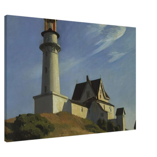 Edward Hopper - Lighthouse at Two Lights Canvas - 20x30 cm / 8x12 inches-canvas