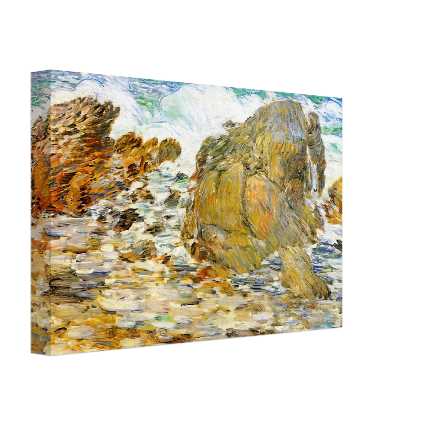 Childe Hassam - Surf, Appledore Canvas - 40x60 cm / 16x24 inches-canvas