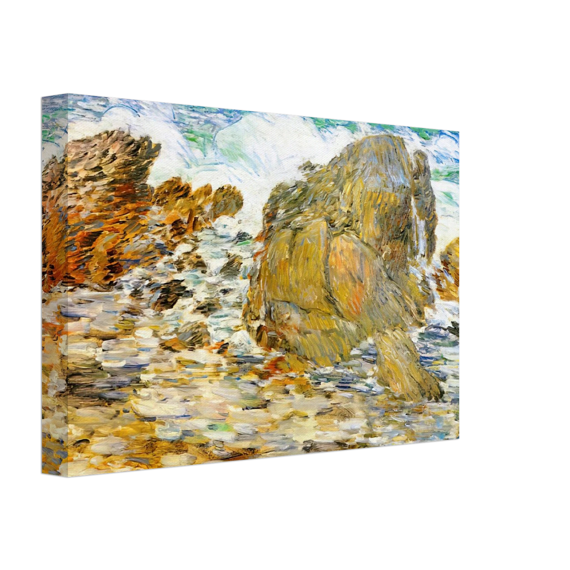 Childe Hassam - Surf, Appledore Canvas - 40x60 cm / 16x24 inches-canvas