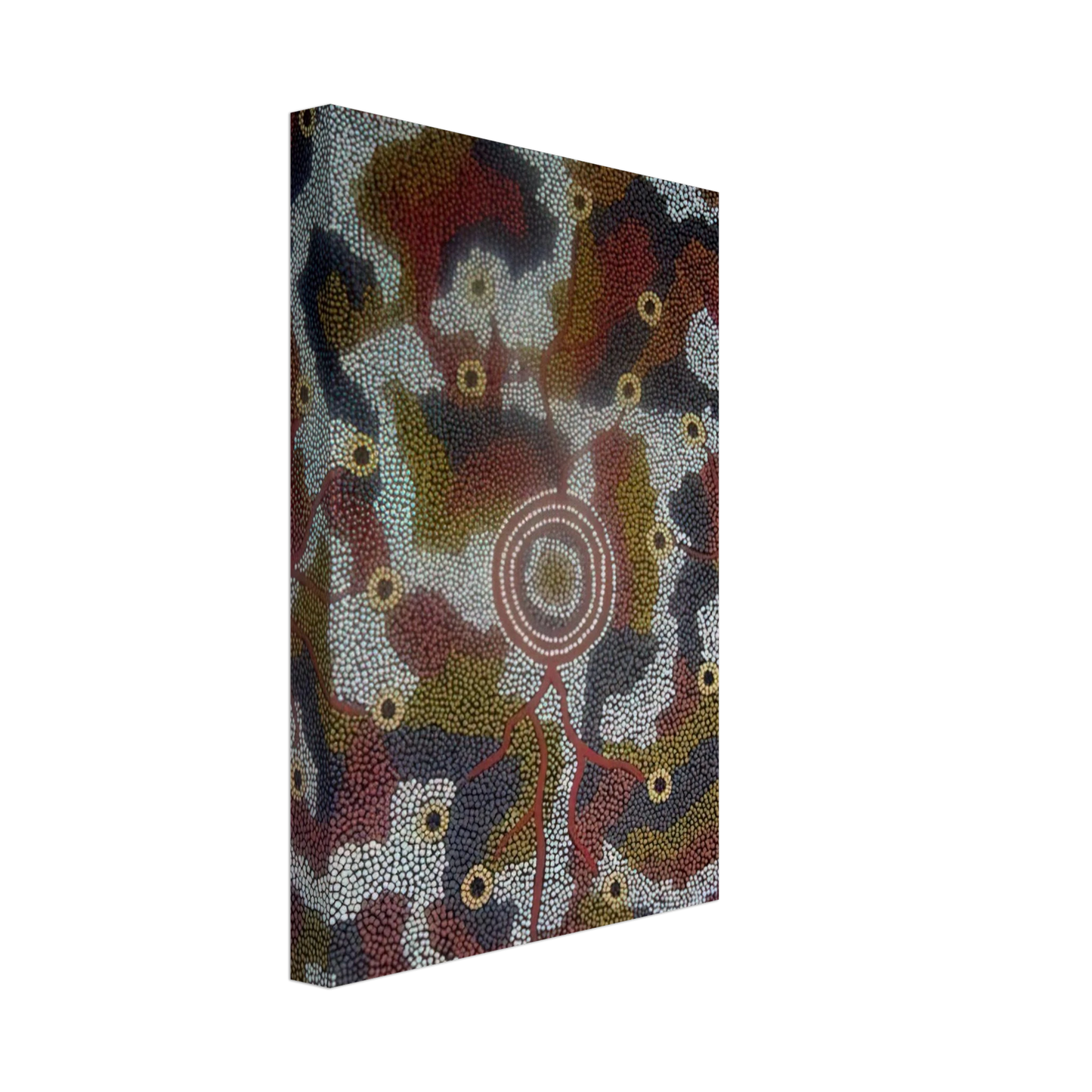 Clifford Possum Tjapaltjarri - Marla Dreaming - 1987 Canvas - 40x60 cm / 16x24 inches-canvas