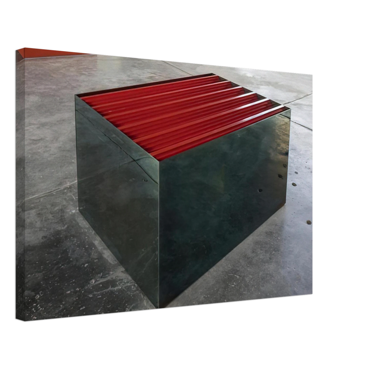 Donald Judd - Untitled The Block - 1965 Canvas - 70x100 cm / 28x40 inches-canvas
