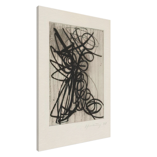 Hans Hartung - Composition - 1948 Canvas - 20x30 cm / 8x12 inches-canvas