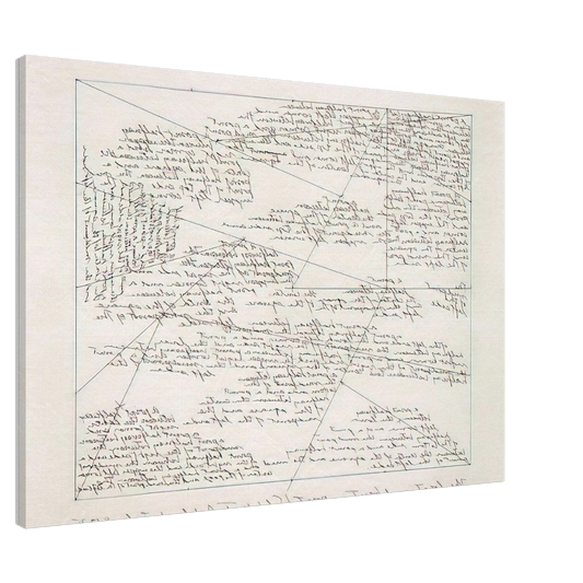 Sol LeWitt - The Location of 14 Points Canvas - 20x30 cm / 8x12 inches-canvas