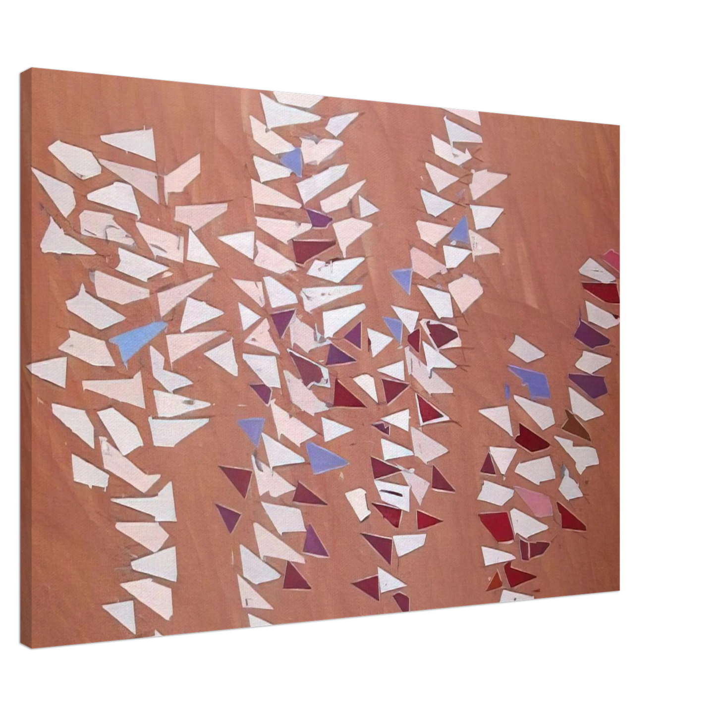 Robert Goodnough - On Gray Pink - 1988 Canvas - 20x30 cm / 8x12 inches-canvas