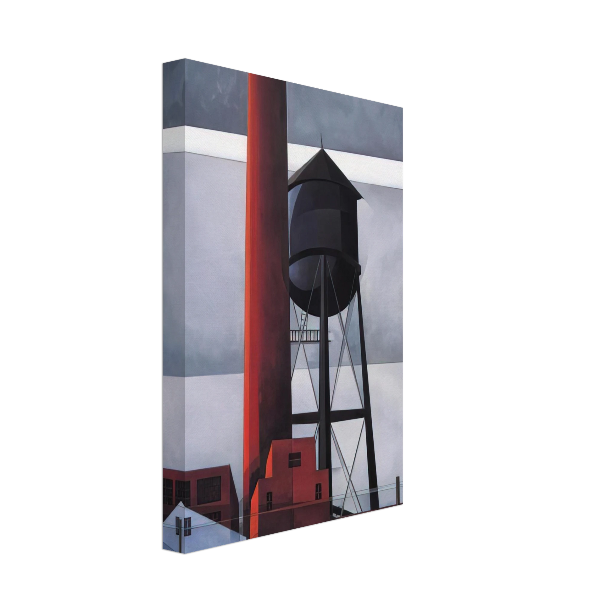 Charles Demuth - Chimney and Water Tower - 1931 Canvas - 70x100 cm / 28x40 inches-canvas