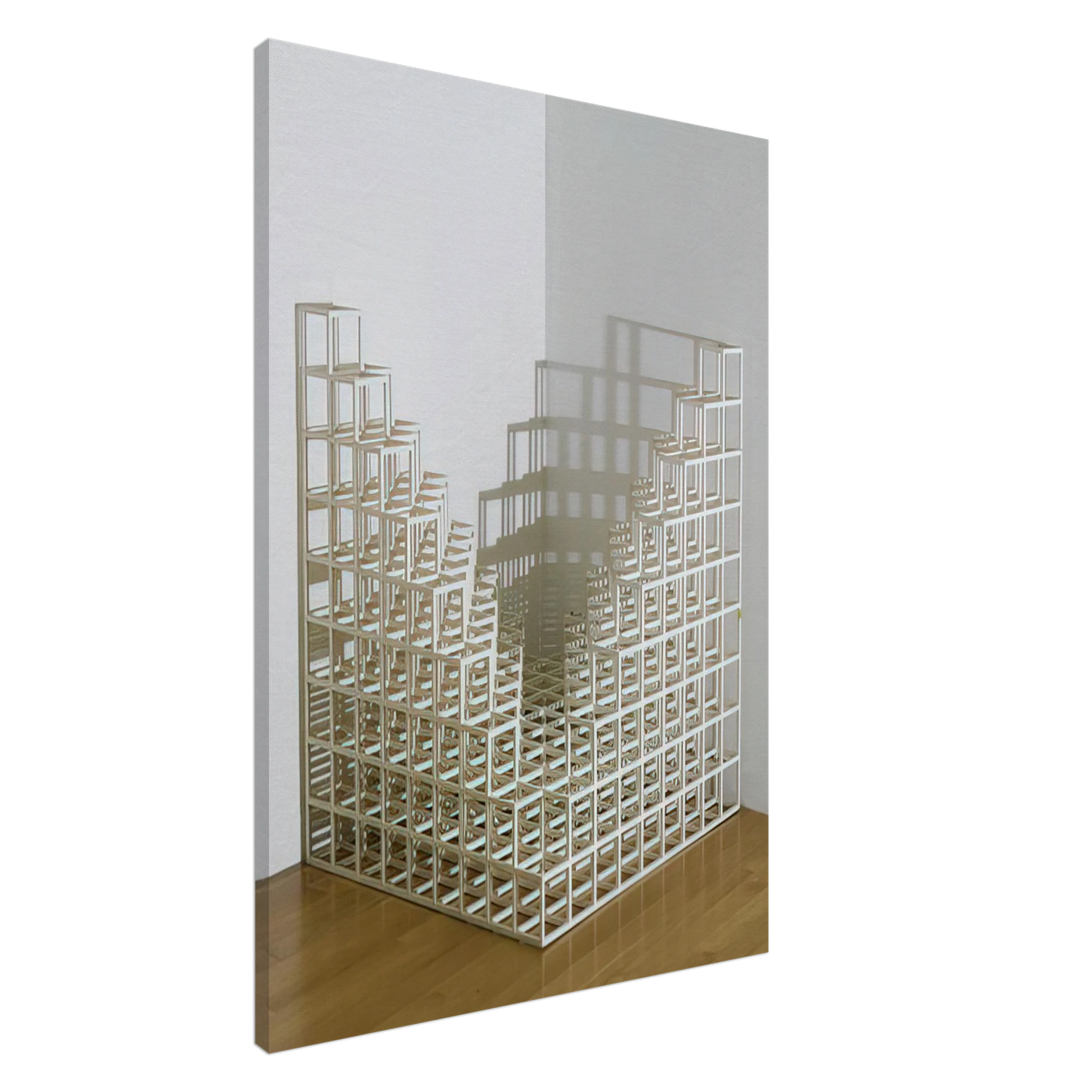 Sol LeWitt - Title Corner piece #4 Canvas - 20x30 cm / 8x12 inches-canvas