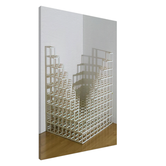 Sol LeWitt - Title Corner piece #4 Canvas - 20x30 cm / 8x12 inches-canvas