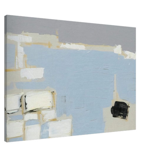 Nicolas de Stael - Marseille under snow - 1954 Canvas - 20x30 cm / 8x12 inches-canvas