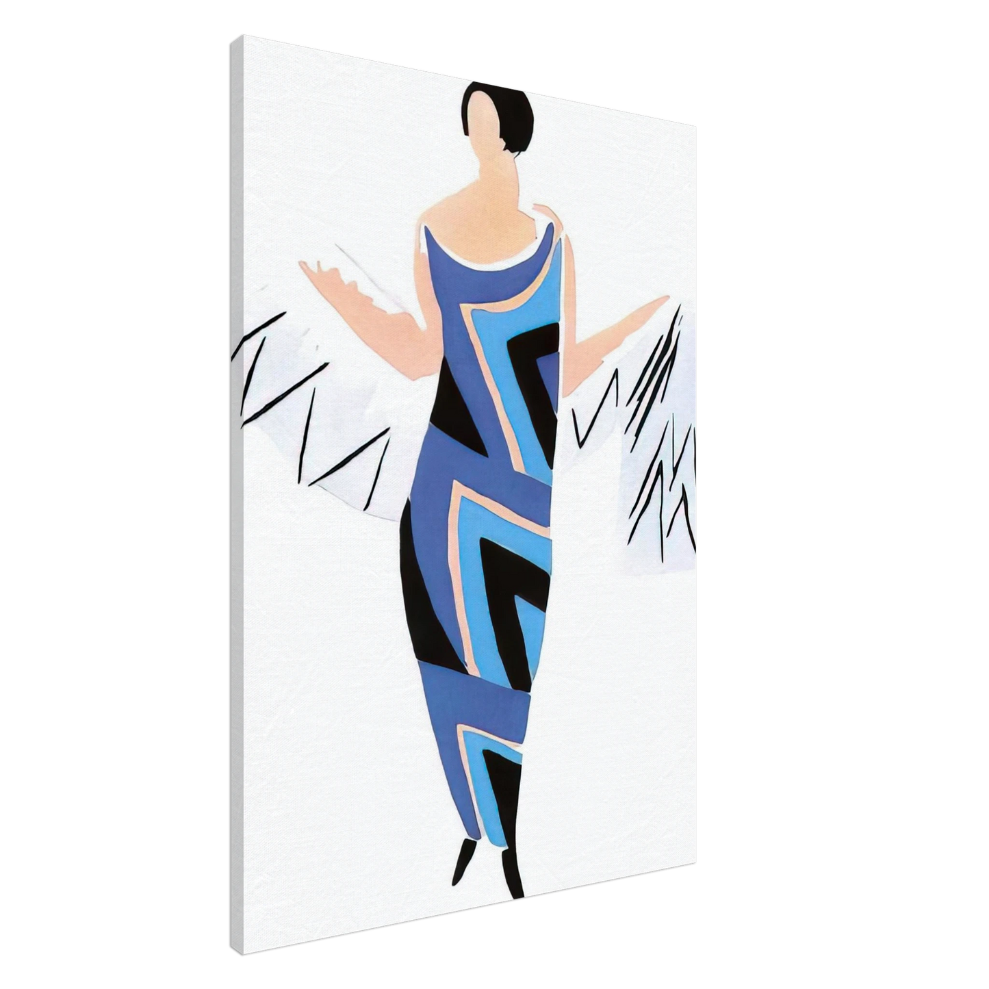 Sonia Delaunay - FASHION ILLUSTRATION 4 Canvas - 20x30 cm / 8x12 inches-canvas
