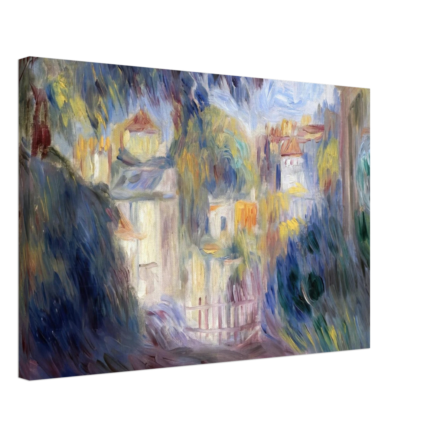 Pierre-Auguste Renoir - Landscape with Red Roofs Canvas - 70x100 cm / 28x40 inches-canvas