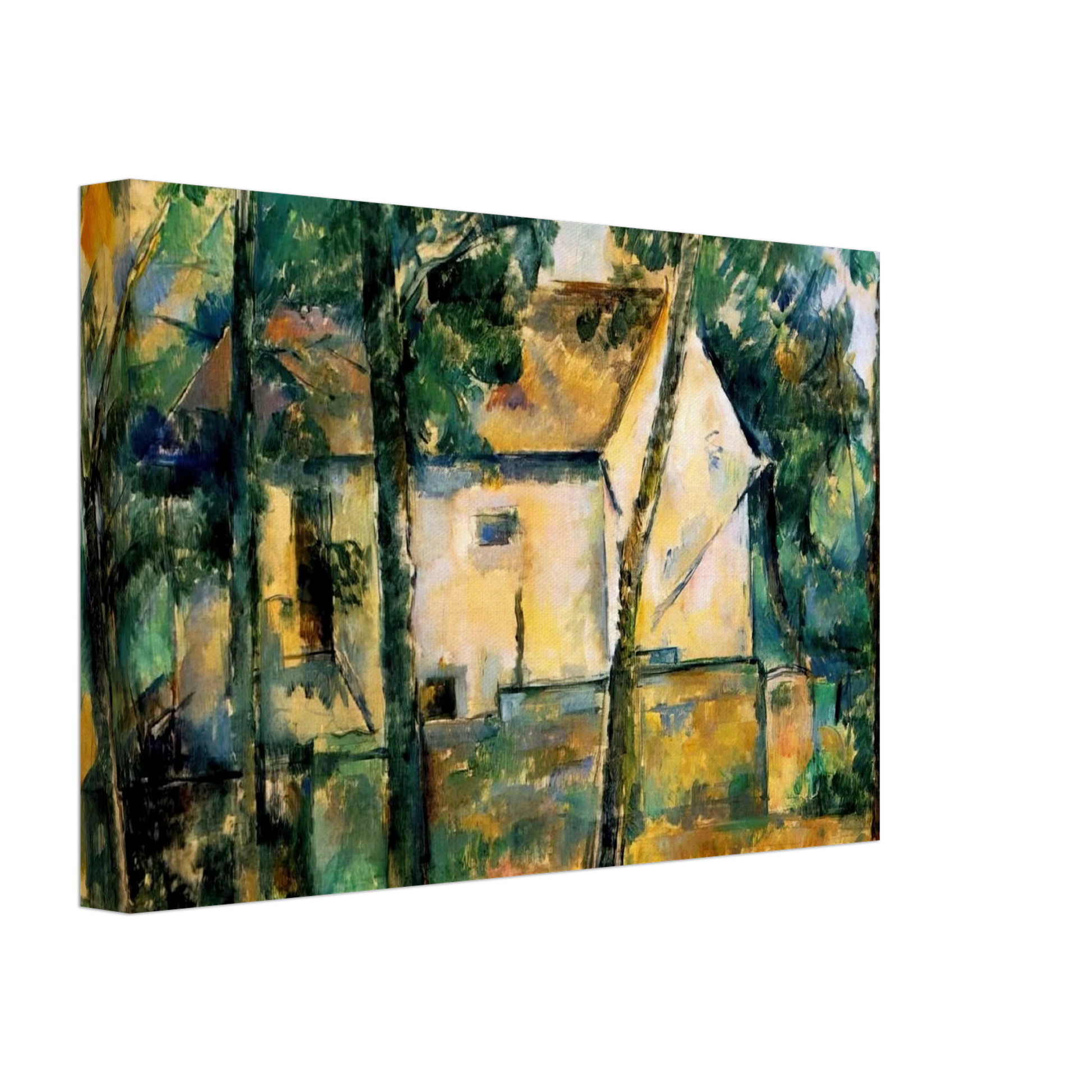 Paul Cezanne - House and Trees Canvas - 40x60 cm / 16x24 inches-canvas