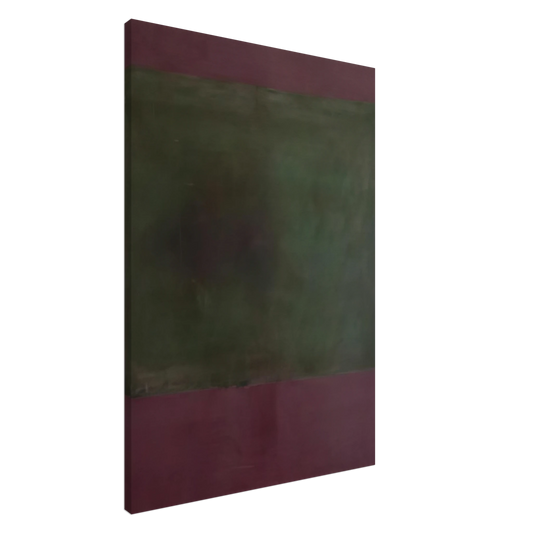 Mark Rothko - Untitled Green on Maroon - 1961 Canvas - 20x30 cm / 8x12 inches-canvas