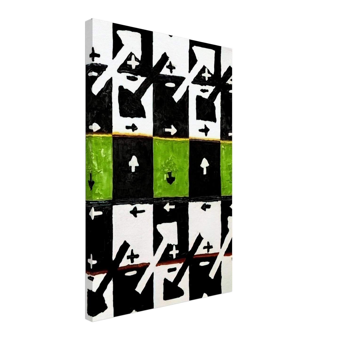 Alfred Jensen - An Influence of the Earth's Motion on Optical Phenomena - 1961 Canvas - 40x60 cm / 16x24 inches-canvas