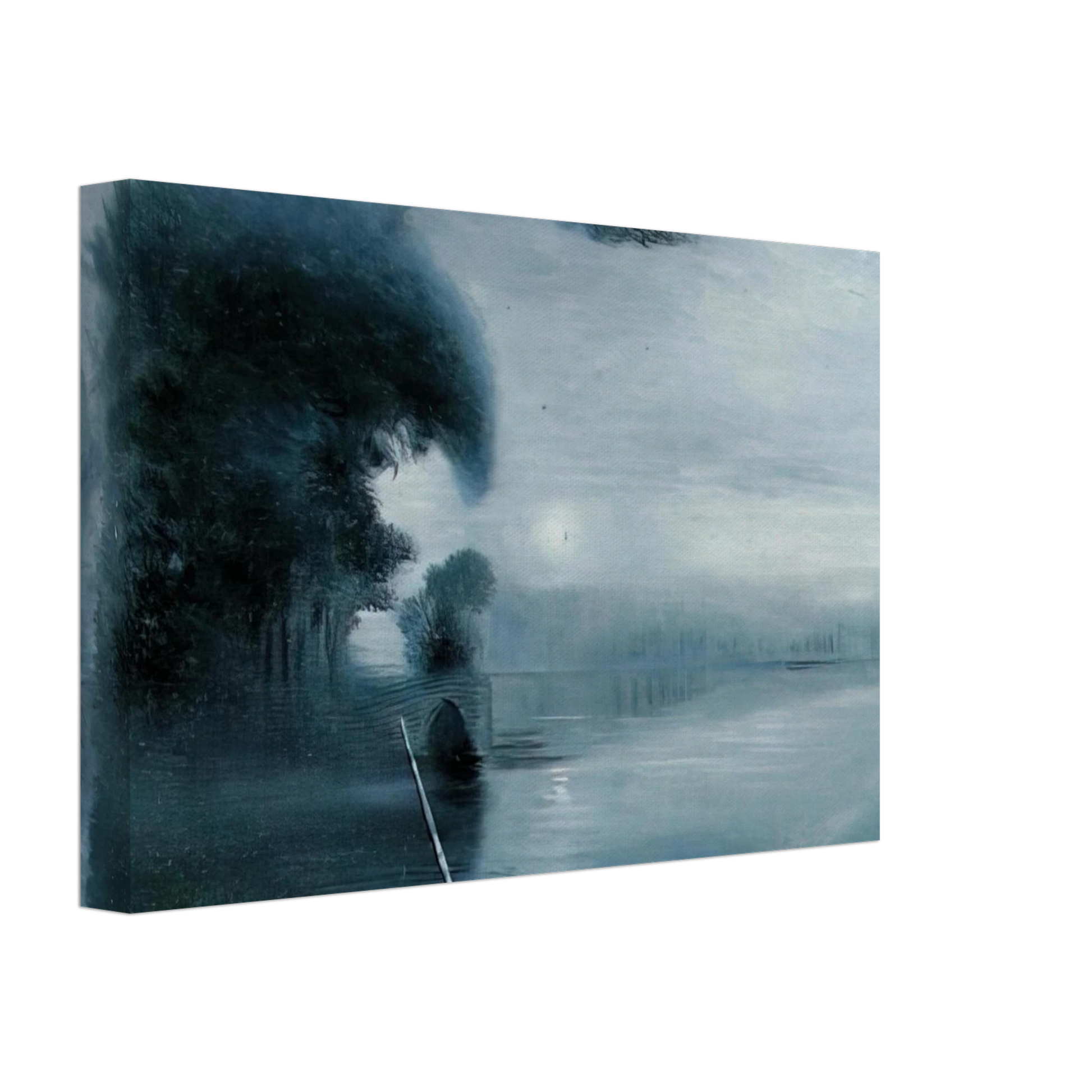 Salvador Dali - METAMORPHOSIS OF HITLER S FACE INTO A MOONLIT LANDSCAPE WITH ACCOMPANIMENT Canvas - 70x100 cm / 28x40 inches-canvas