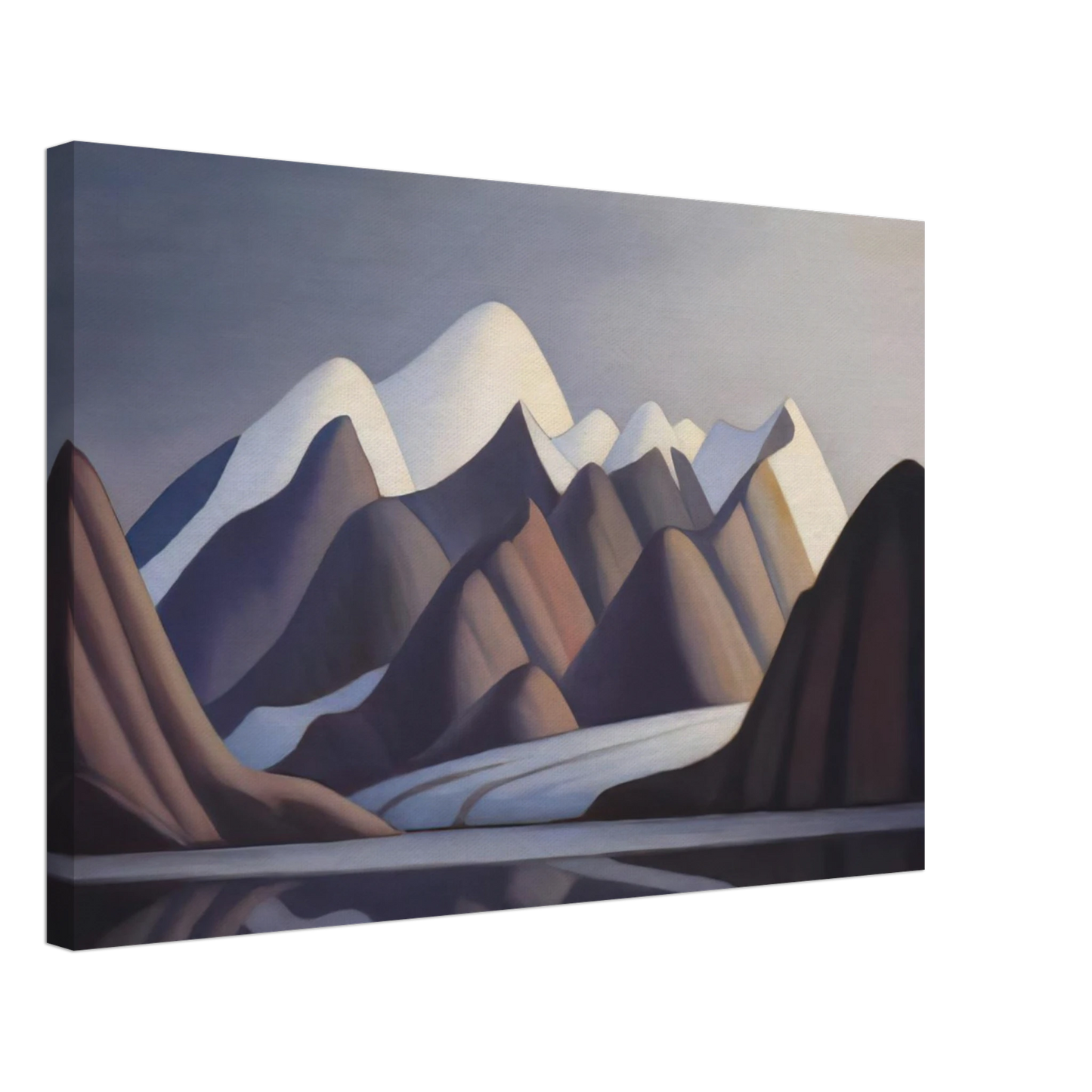 Lawren Harris - Mount Thule, Bylot Island - 1930 Canvas - 70x100 cm / 28x40 inches-canvas