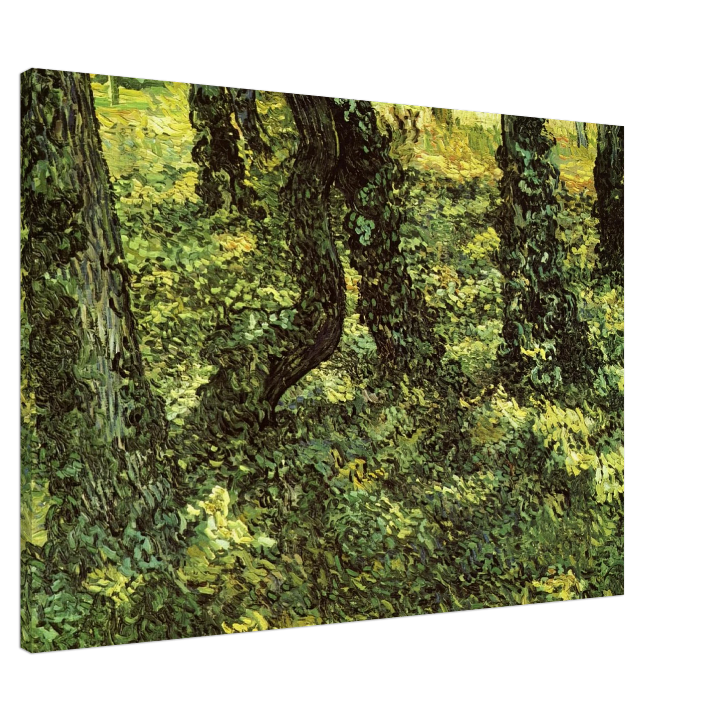 Vincent van Gogh - Trunks of Trees with Ivy Canvas - 20x30 cm / 8x12 inches-canvas