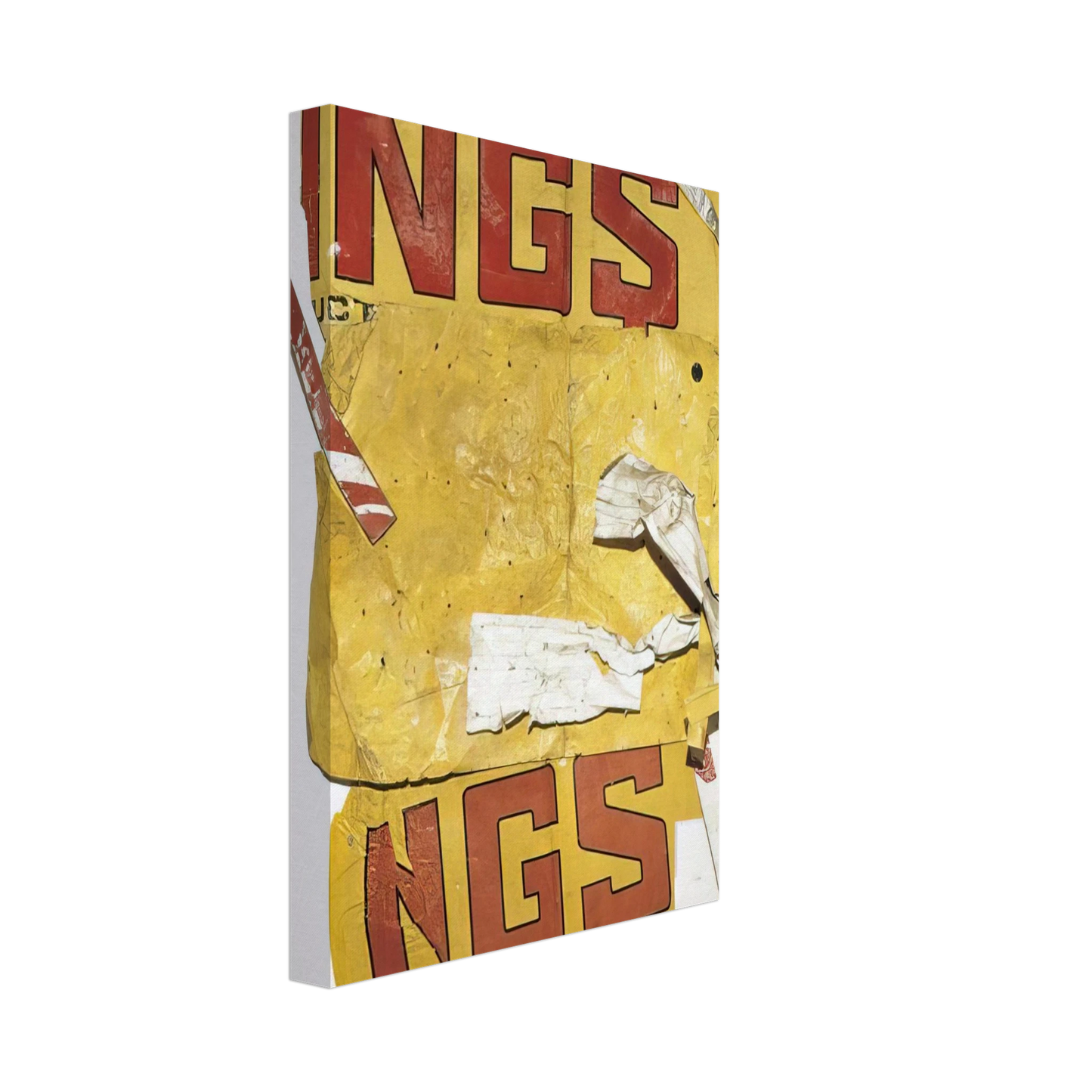 Robert Rauschenberg - YELLOW MOBY GLUT 1986 Canvas - 70x100 cm / 28x40 inches-canvas