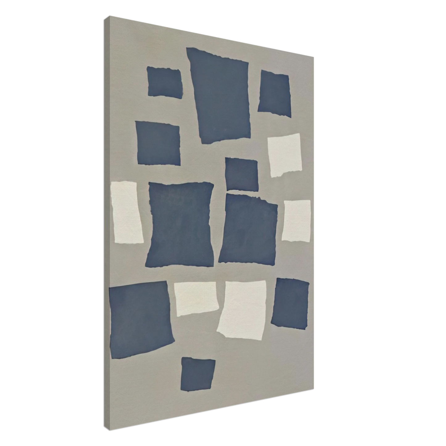 Jean Arp - Collage with Squares Arranged According to the Laws of Chance Canvas - 20x30 cm / 8x12 inches-canvas