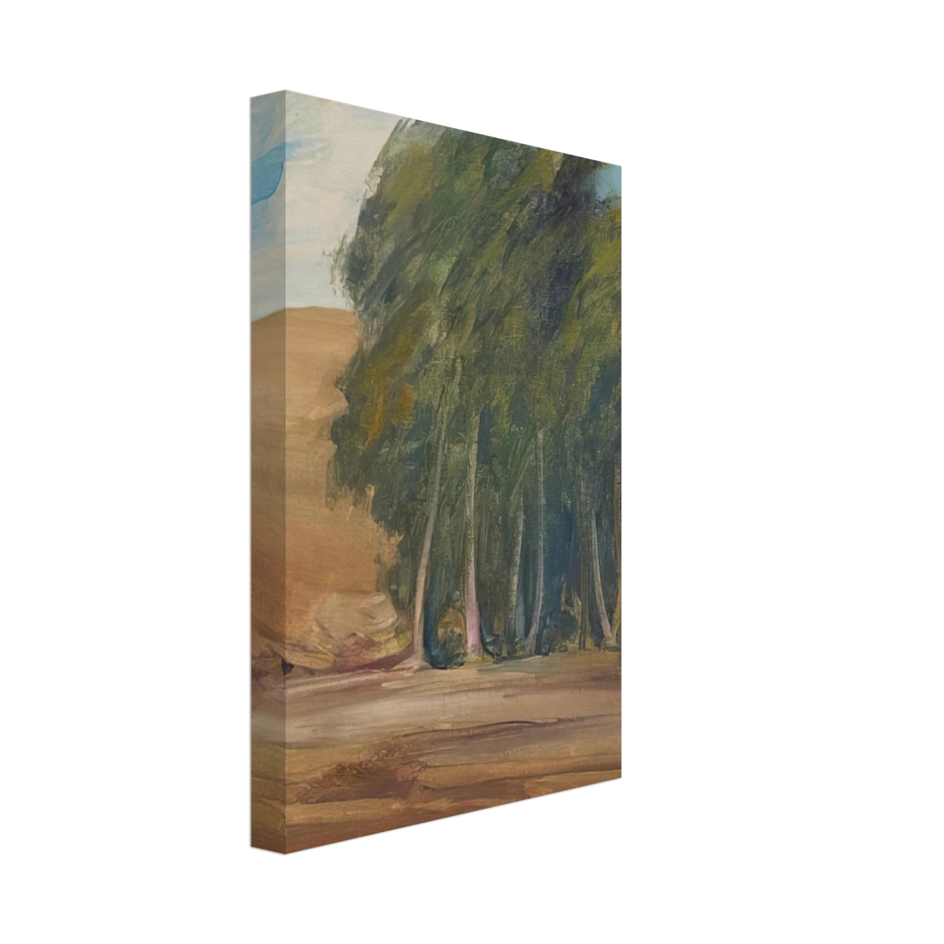 Xavier Martinez - A Grove of Windswept Trees - Tonalism Canvas - 40x60 cm / 16x24 inches-canvas