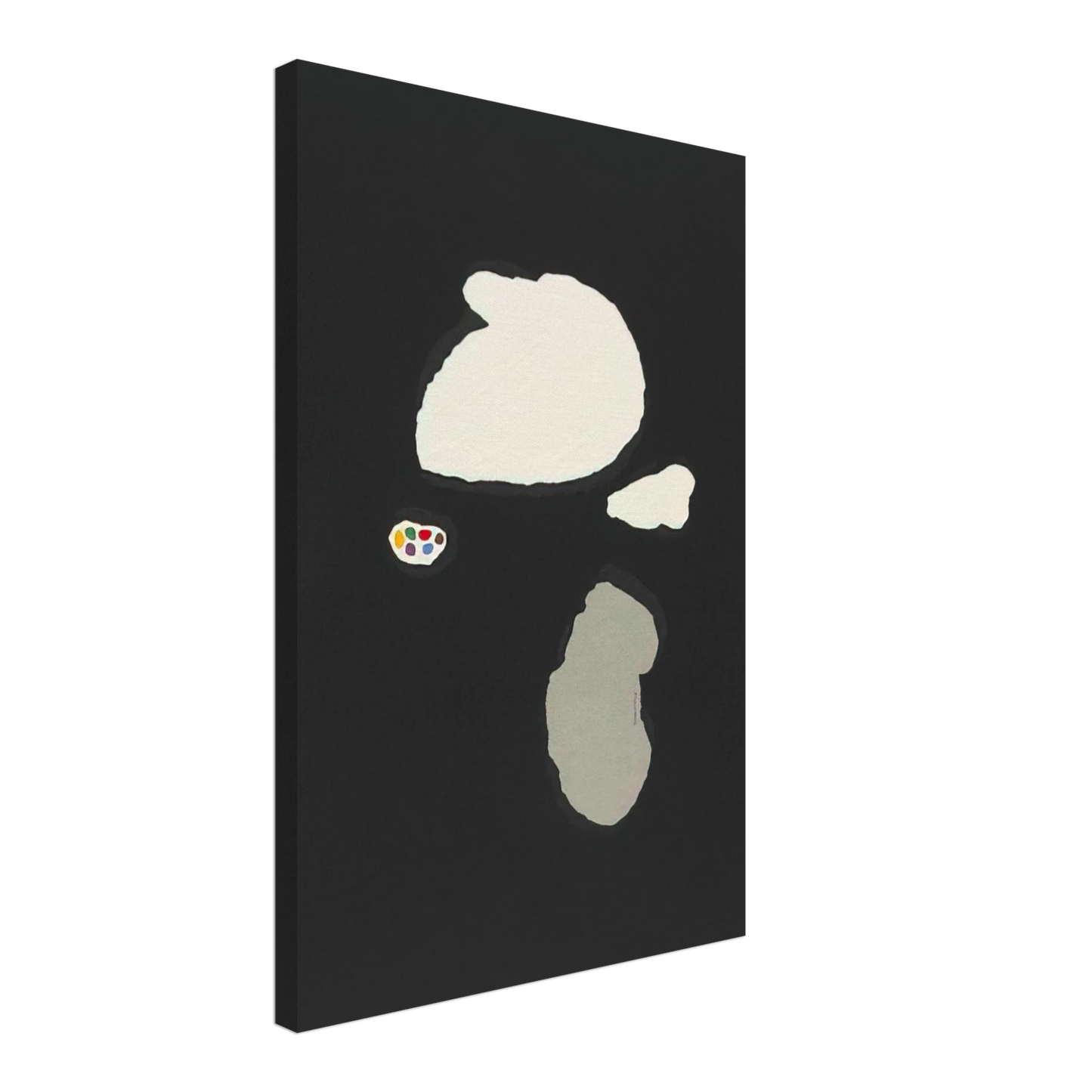 Bruno Munari - Untitled Graphic Composition - 1951 Canvas - 40x60 cm / 16x24 inches-canvas