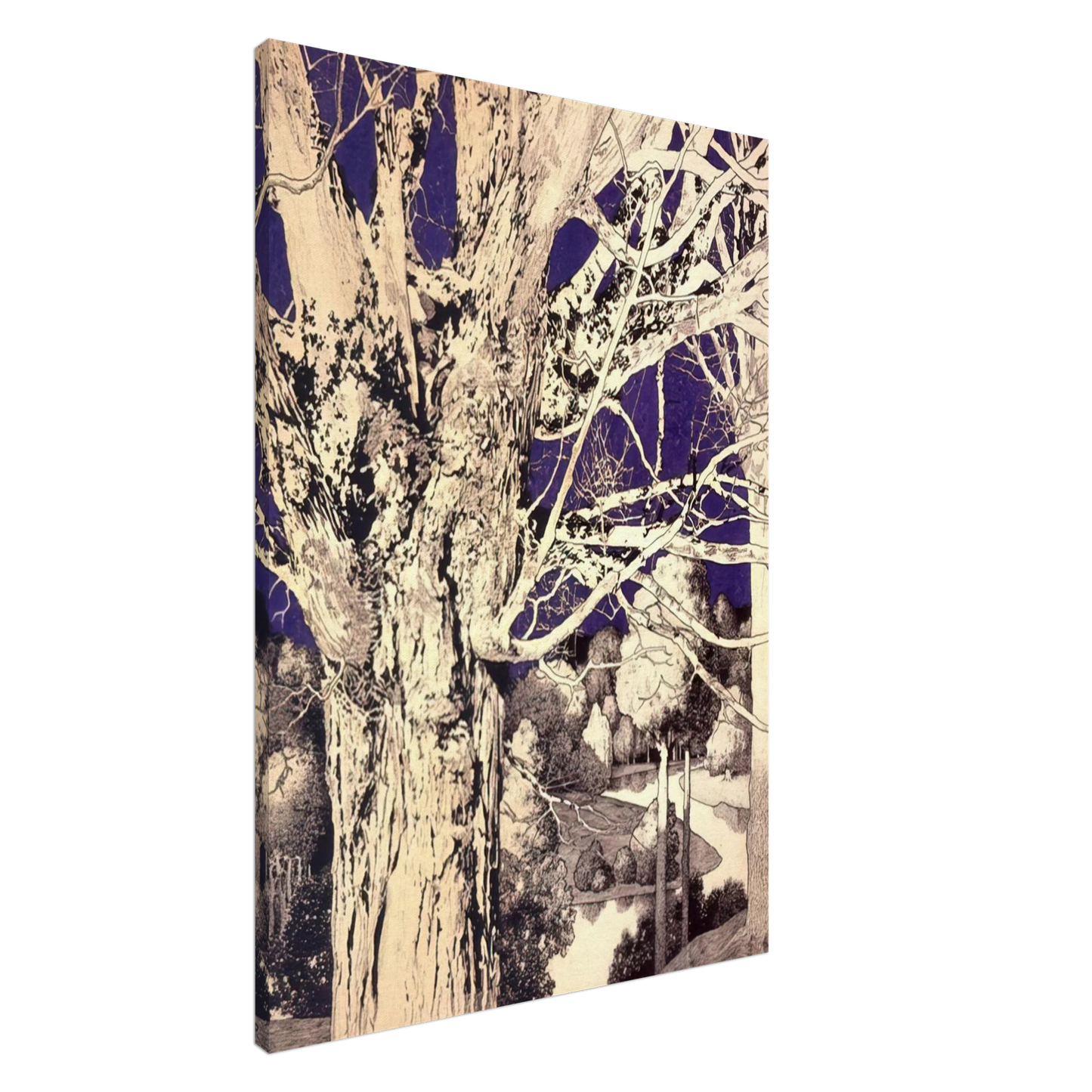 Maxfield Parrish - Solitude Canvas - 20x30 cm / 8x12 inches-canvas