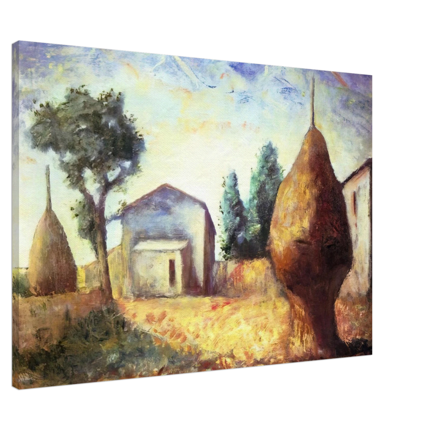 Carlo Carra - PAGLIAI 1929 Canvas - 20x30 cm / 8x12 inches-canvas