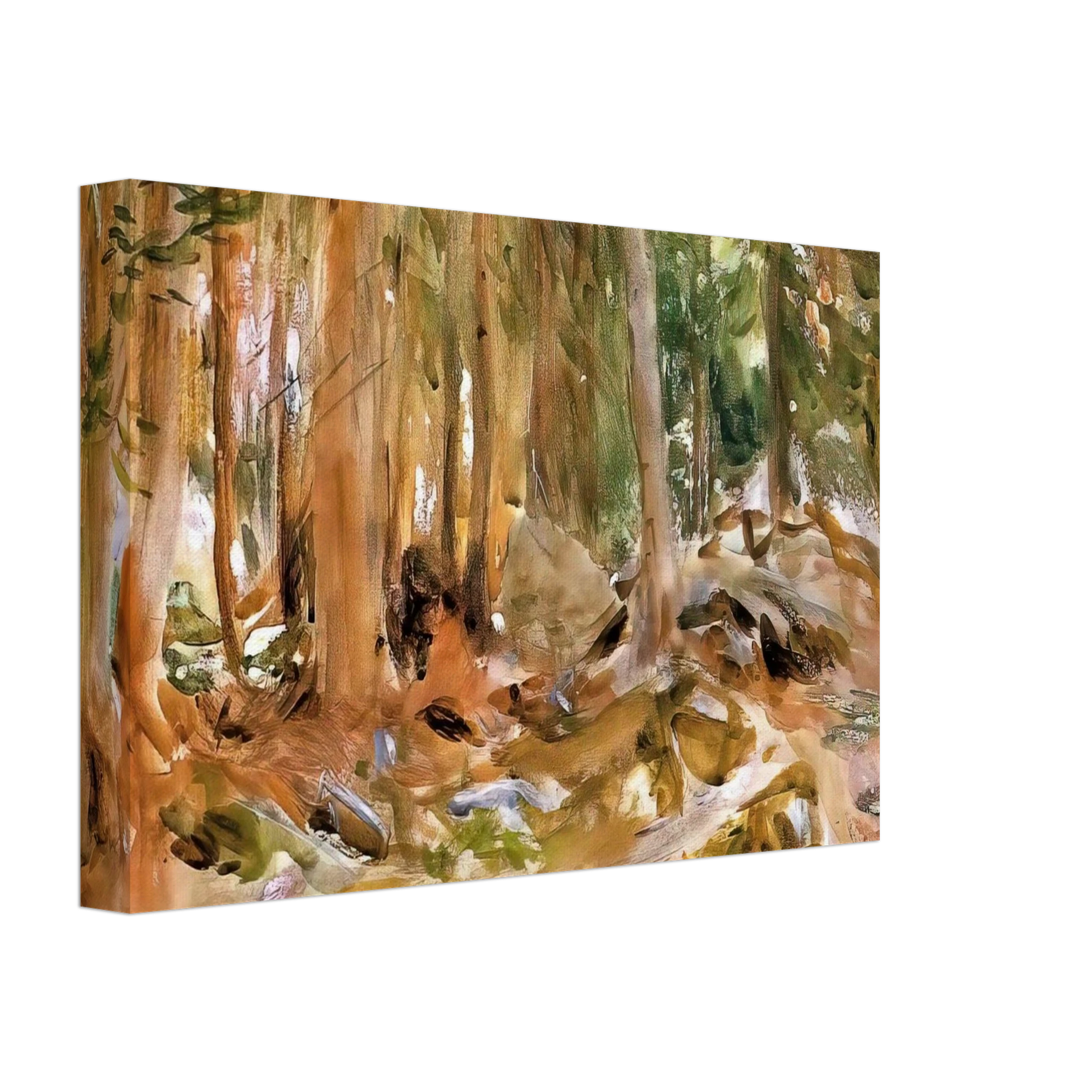 John Singer Sargent - Pine Forest Canvas - 40x60 cm / 16x24 inches-canvas