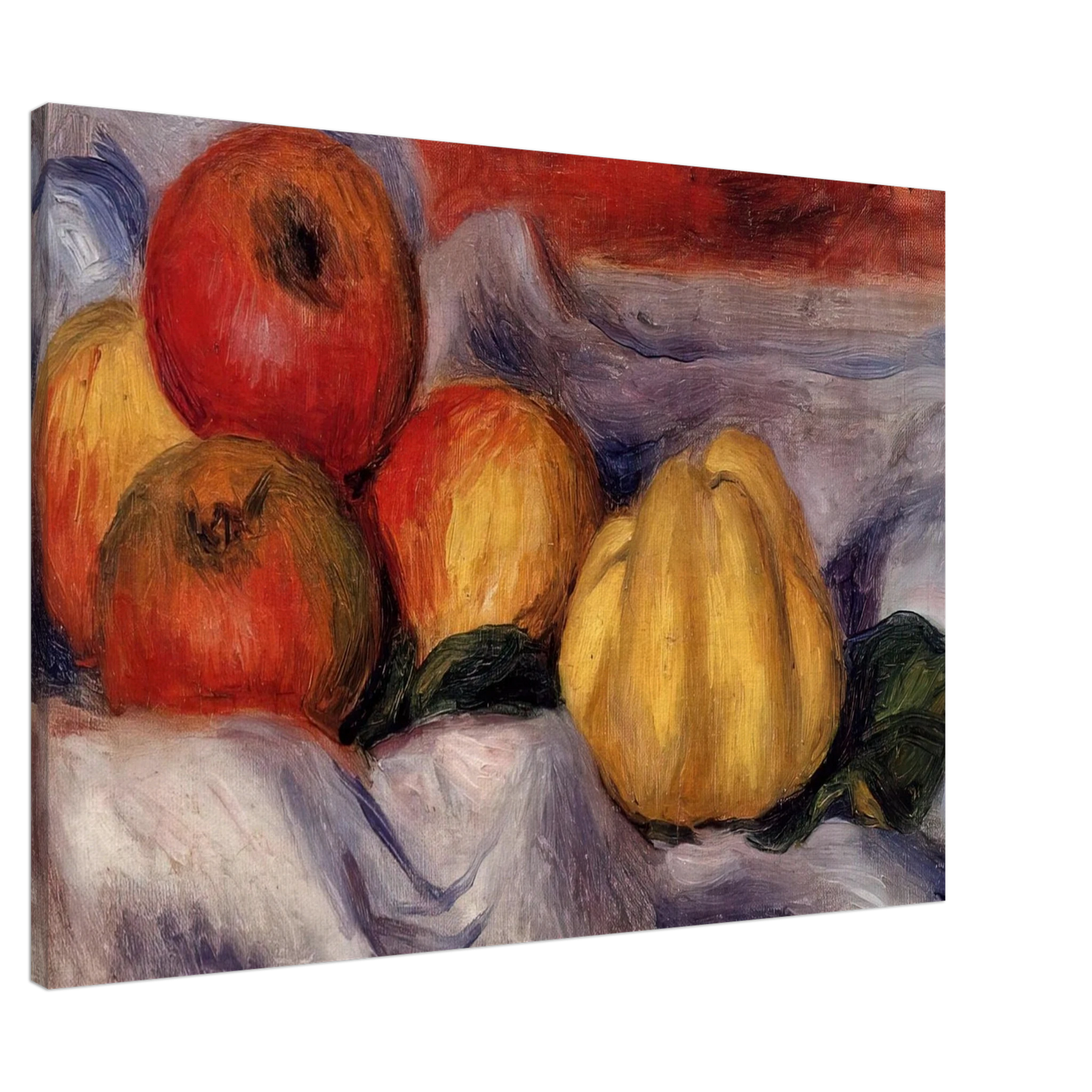 Pierre-Auguste Renoir - Still Life with Apples Canvas - 20x30 cm / 8x12 inches-canvas