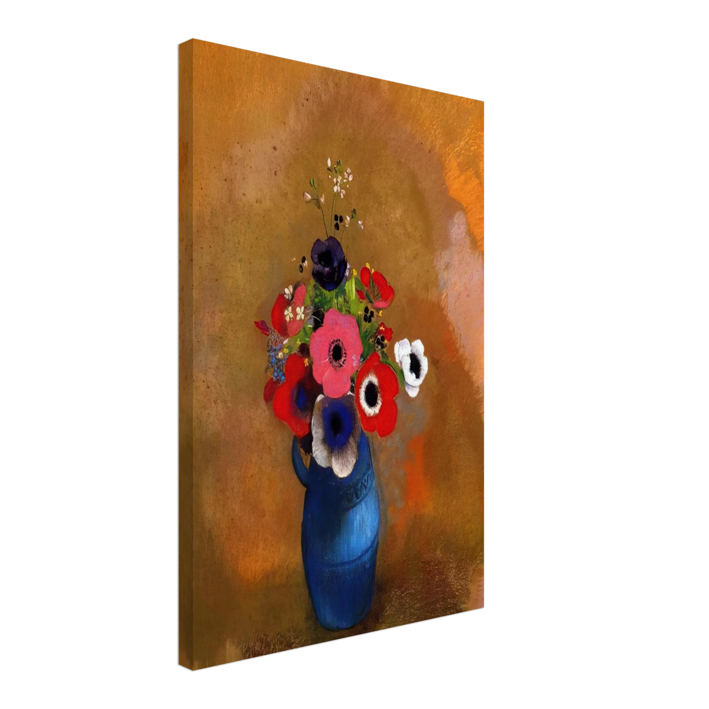Odilon Redon - BOUQUET OF ANEMONES Canvas - 40x60 cm / 16x24 inches-canvas