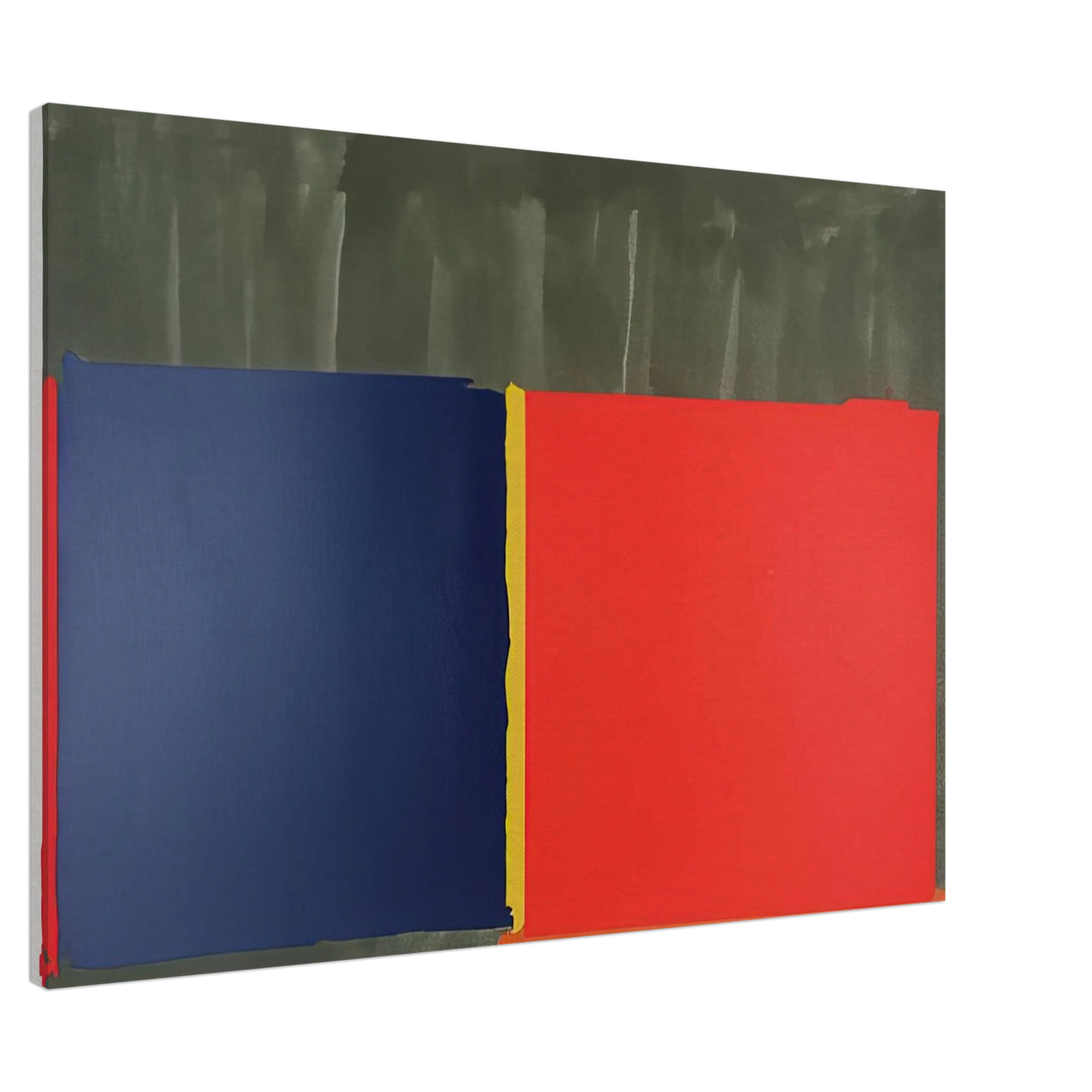 John Hoyland - Red, Blue - 1969 Canvas - 20x30 cm / 8x12 inches-canvas