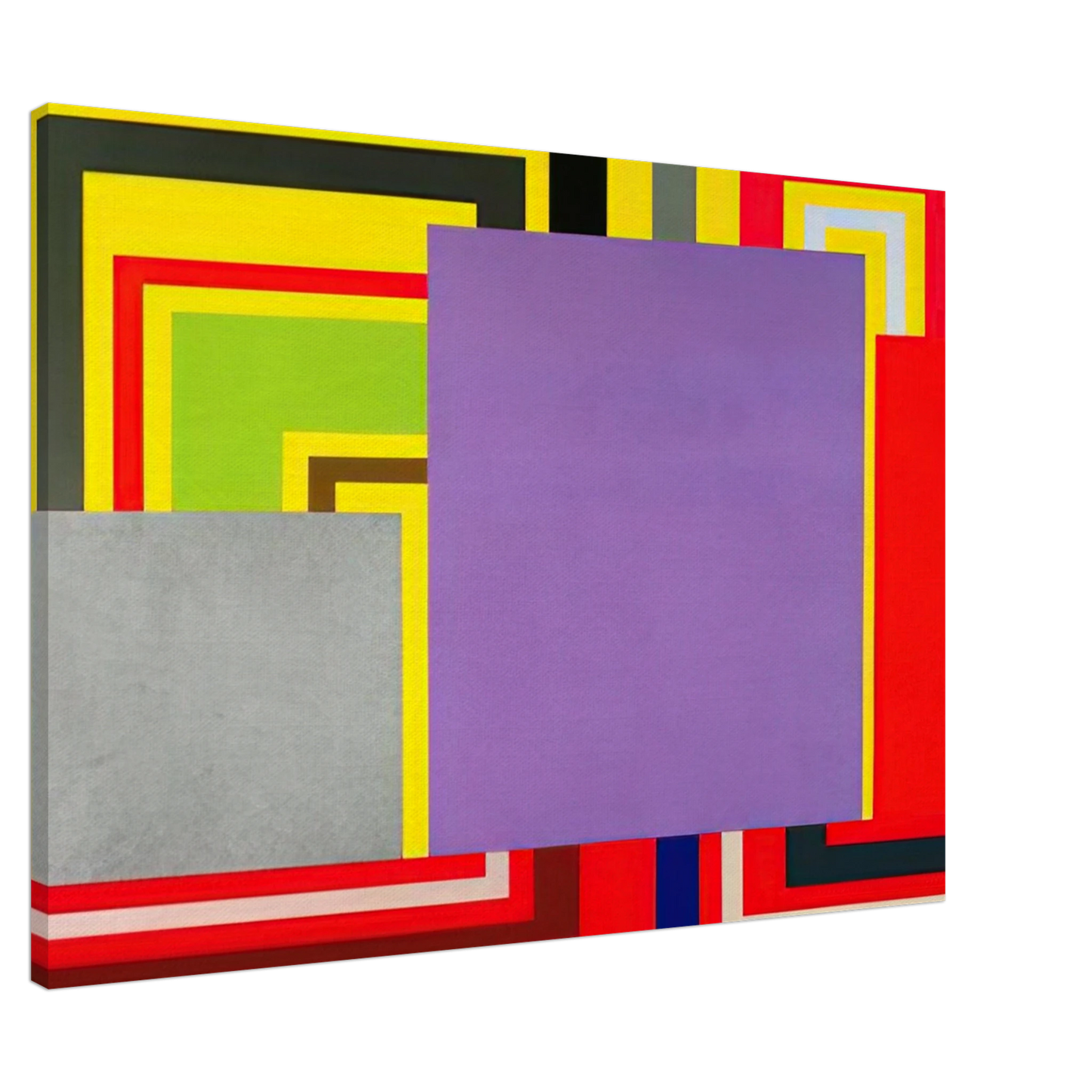 Peter Halley - Cartoon Network - 1997 Canvas - 20x30 cm / 8x12 inches-canvas