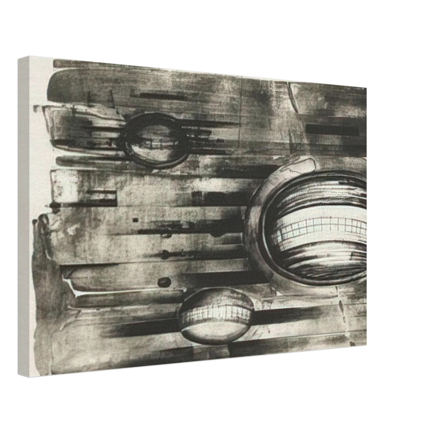 Lee Bontecou - FOURTH STONE 1963 Canvas - 70x100 cm / 28x40 inches-canvas