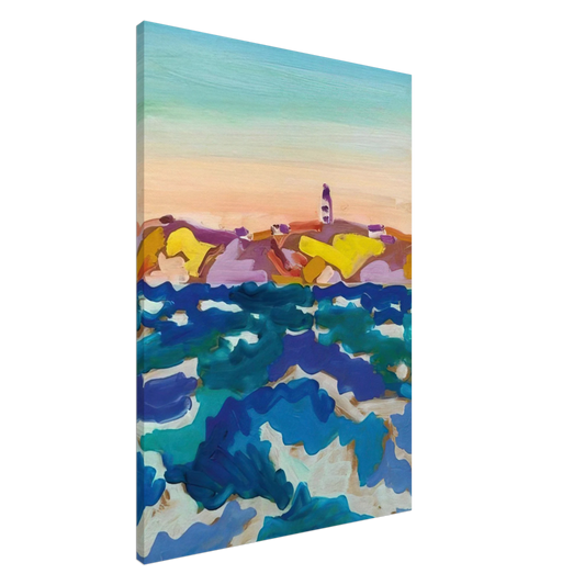 Charles Lapicque - Le Phare - 1958 Canvas - 20x30 cm / 8x12 inches-canvas