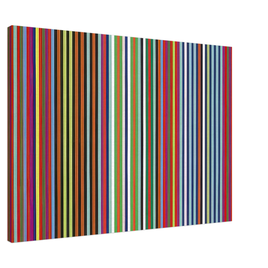 Gene Davis - Flamingo - 1965 Canvas - 20x30 cm / 8x12 inches-canvas