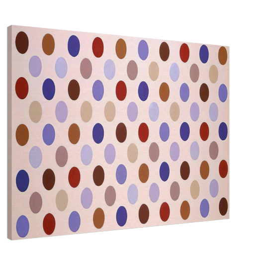 Thomas Downing - Grid #8 - 1969 Canvas - 20x30 cm / 8x12 inches-canvas