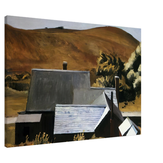 Edward Hopper - Burly Cobb s House, South Truro Canvas - 20x30 cm / 8x12 inches-canvas