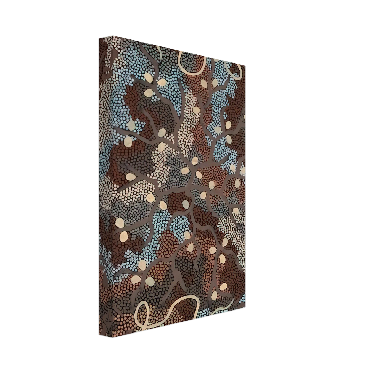 Clifford Possum Tjapaltjarri - Bush Tucker Dreaming - 1984 Canvas - 70x100 cm / 28x40 inches-canvas