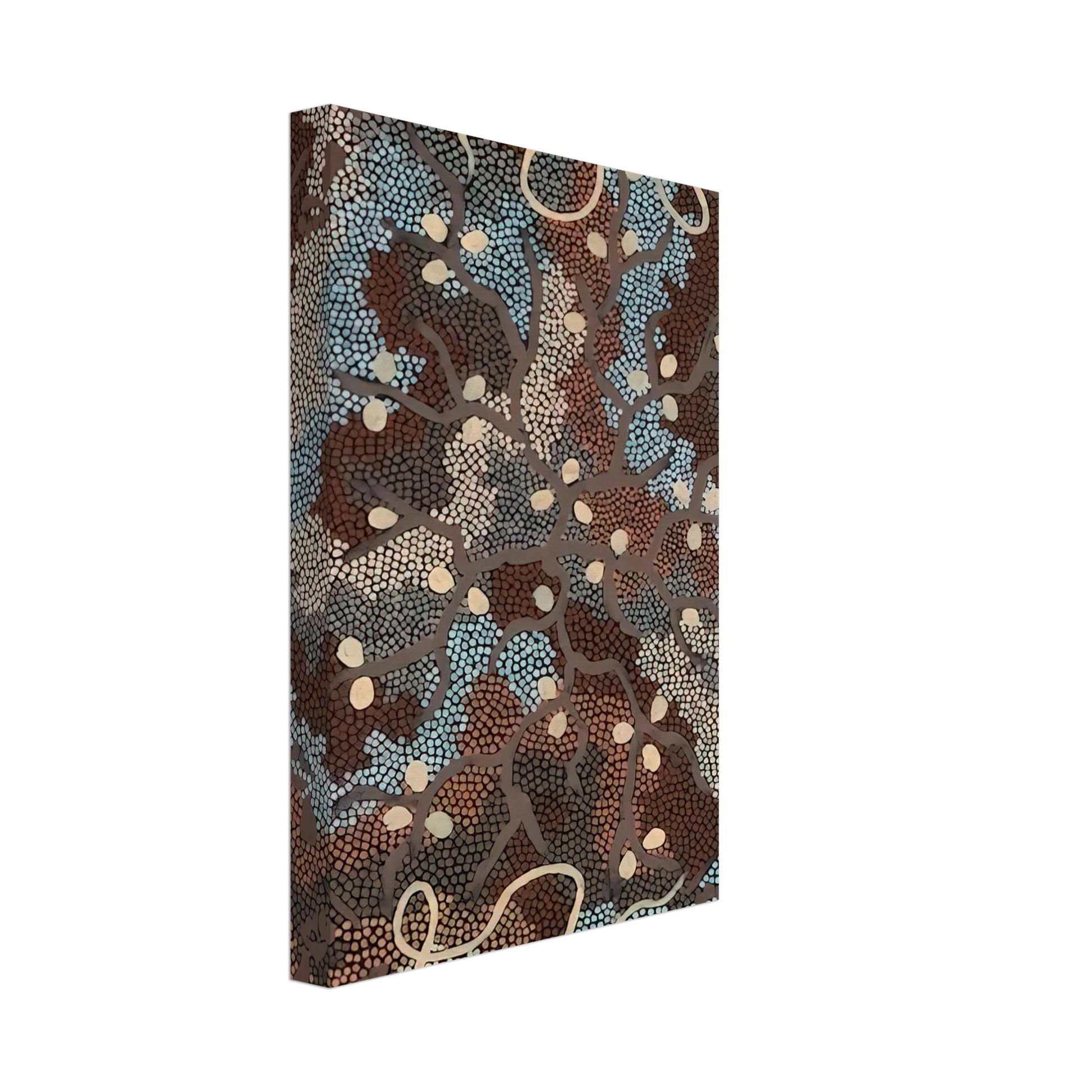 Clifford Possum Tjapaltjarri - Bush Tucker Dreaming - 1984 Canvas - 70x100 cm / 28x40 inches-canvas