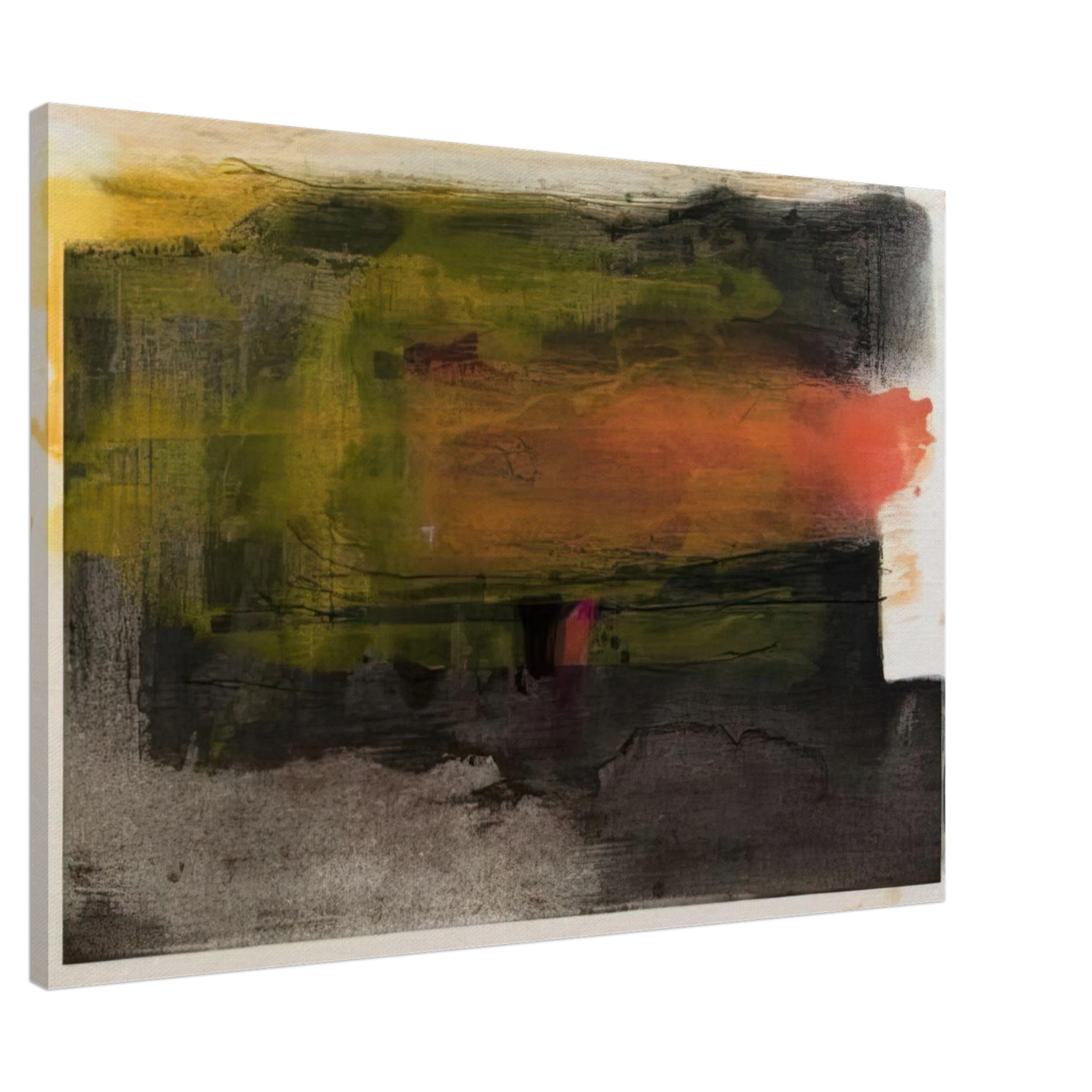 Helen Frankenthaler - Deep Sun - 1983 Canvas - 20x30 cm / 8x12 inches-canvas