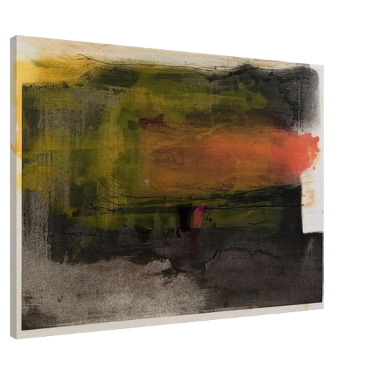 Helen Frankenthaler - Deep Sun - 1983 Canvas - 20x30 cm / 8x12 inches-canvas