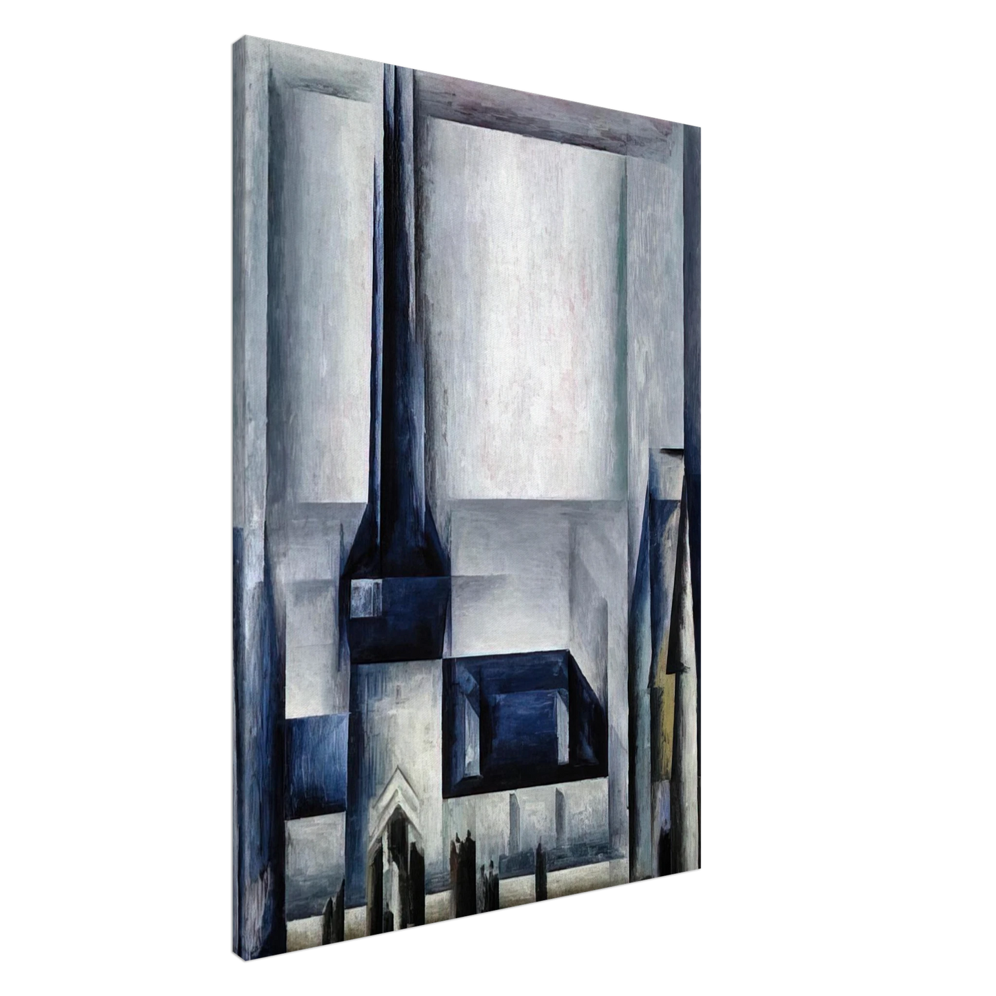 Lyonel Feininger - GELMERODA III 1913 Canvas - 20x30 cm / 8x12 inches-canvas