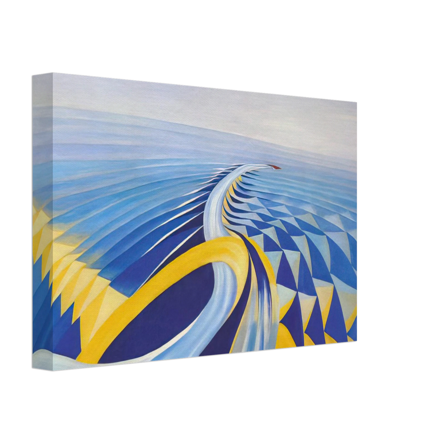 Benedetta Cappa - Speeding Motorboat - 1923 Canvas - 70x100 cm / 28x40 inches-canvas