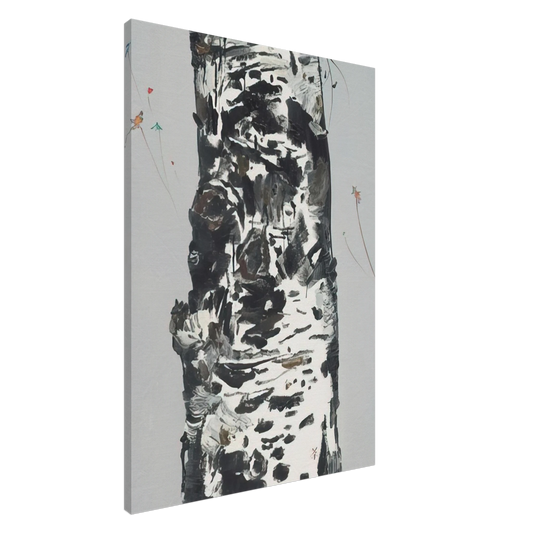 Wu Guanzhong - Kites Seen Again - 2003 Canvas - 20x30 cm / 8x12 inches-canvas