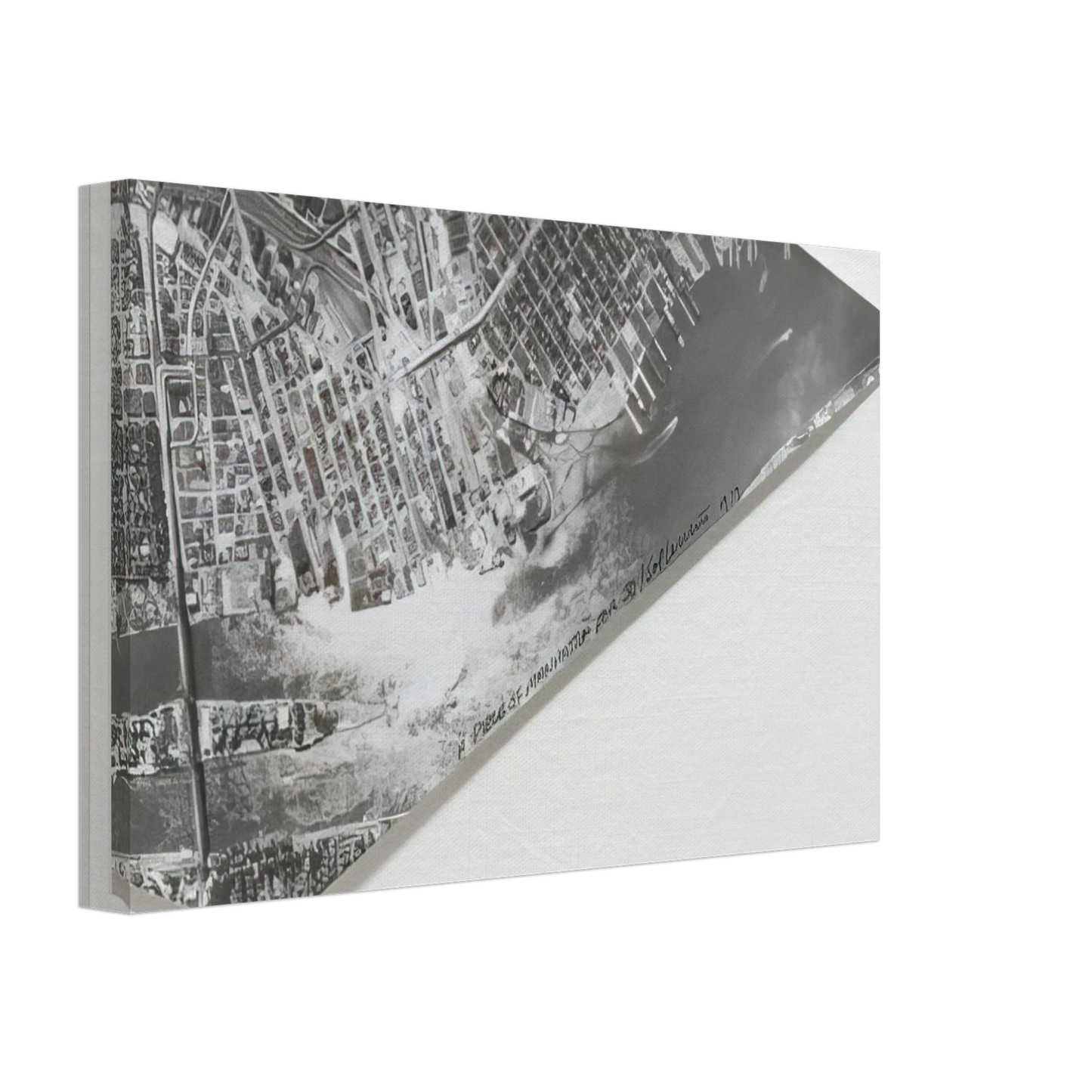 Sol LeWitt - A Piece of Manhattan Canvas - 40x60 cm / 16x24 inches-canvas